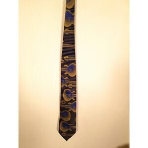 Carlos By Carlos Santana Unisex Electric Guitar Themed Silk Dress Tie